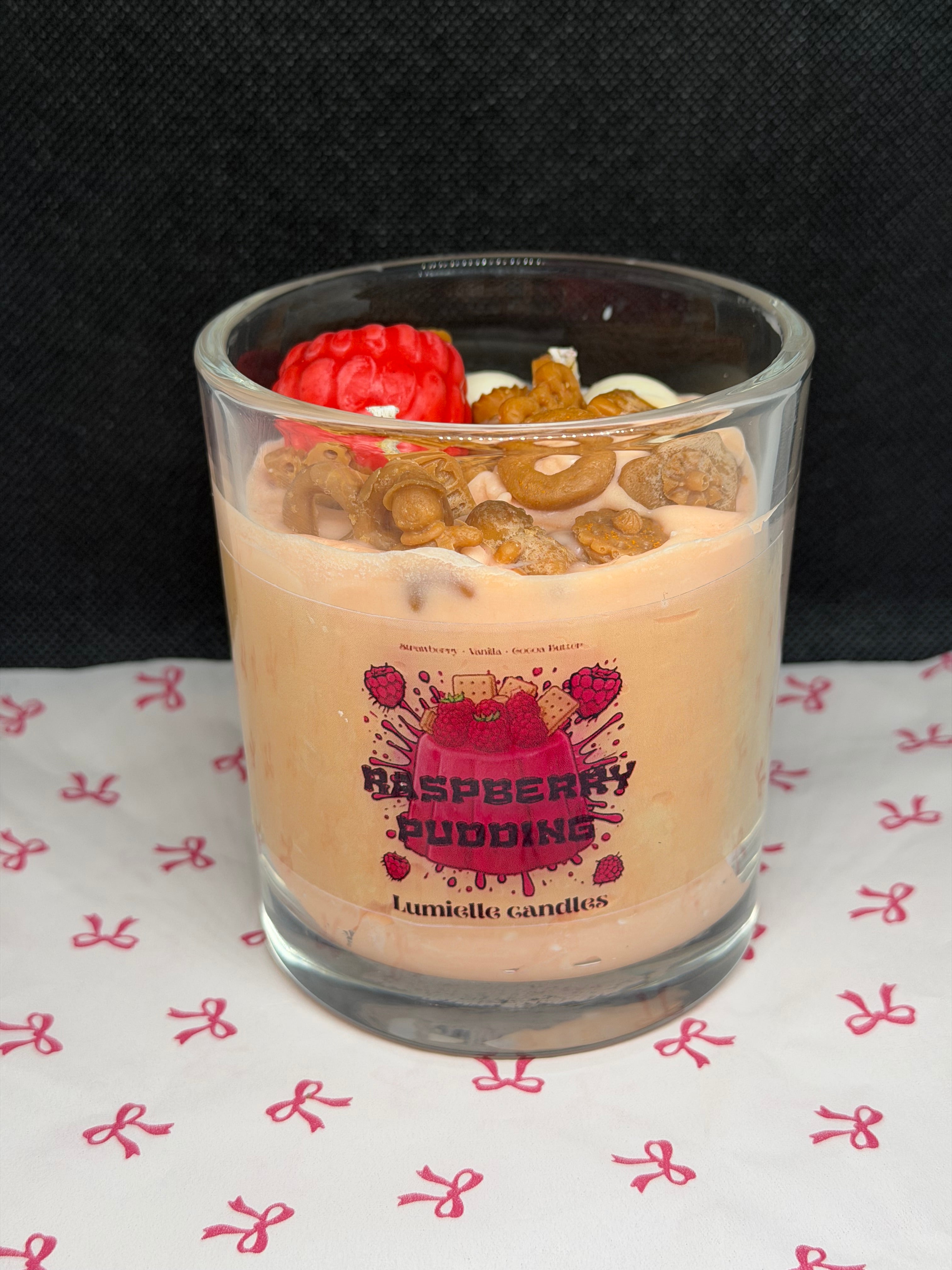 🍓 Raspberry Pudding (Candle)