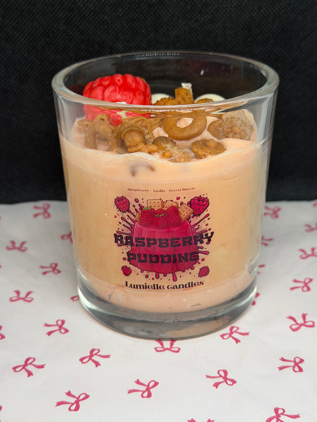 🍓 Raspberry Pudding (Candle)