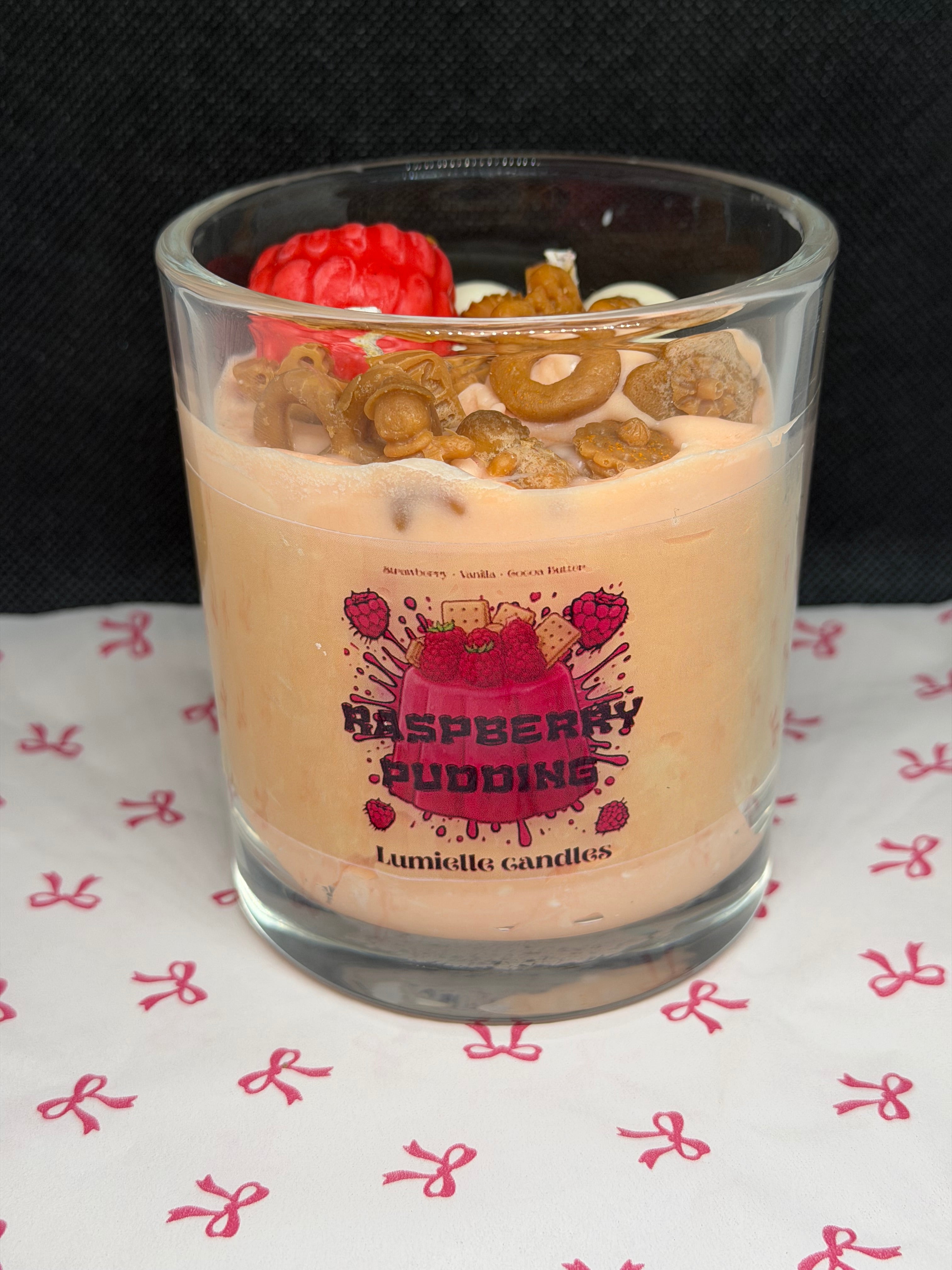 🍓 Raspberry Pudding (Candle)