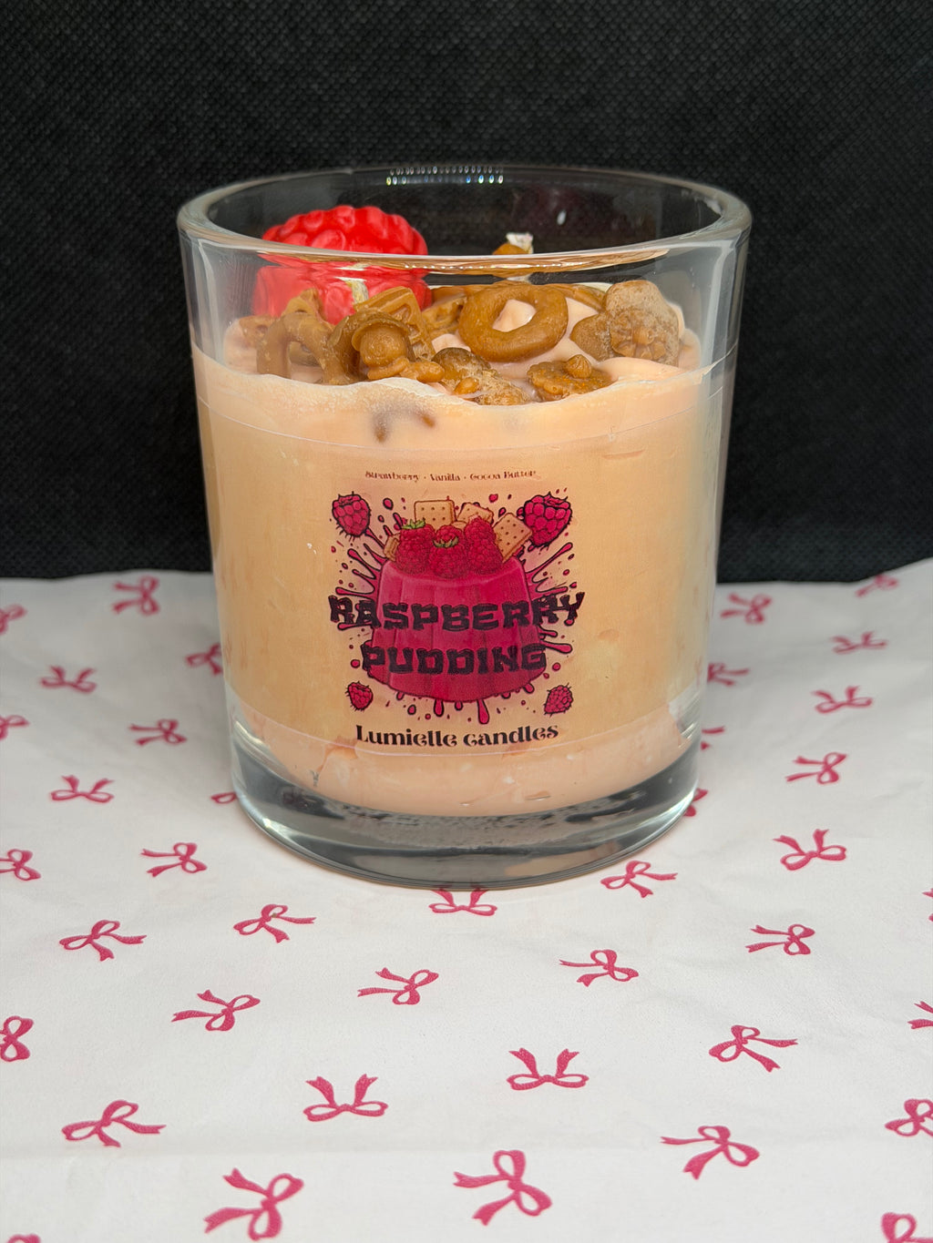 🍓 Raspberry Pudding (Candle)