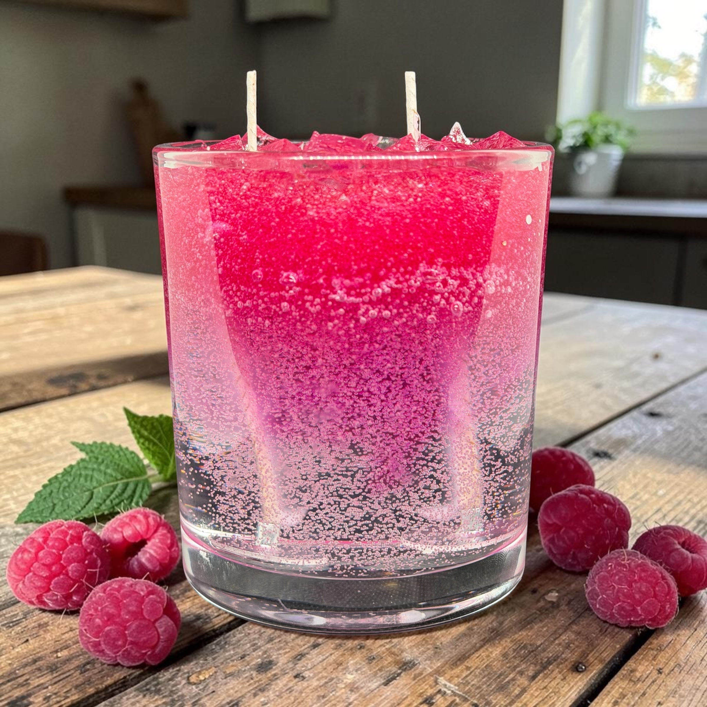 💗 Raspberry & Pink Sugar Fizz (Candle)