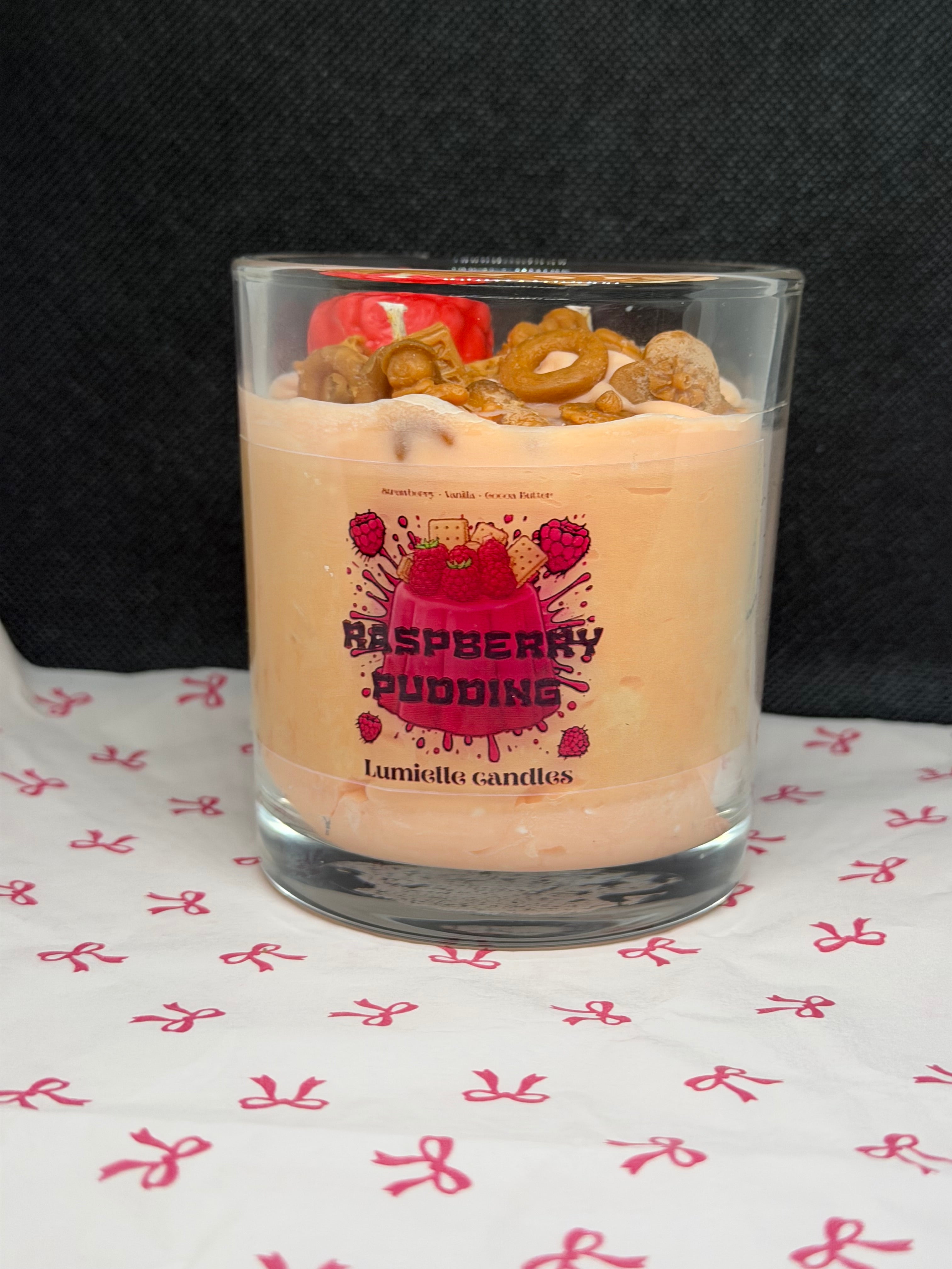 🍓 Raspberry Pudding (Candle)
