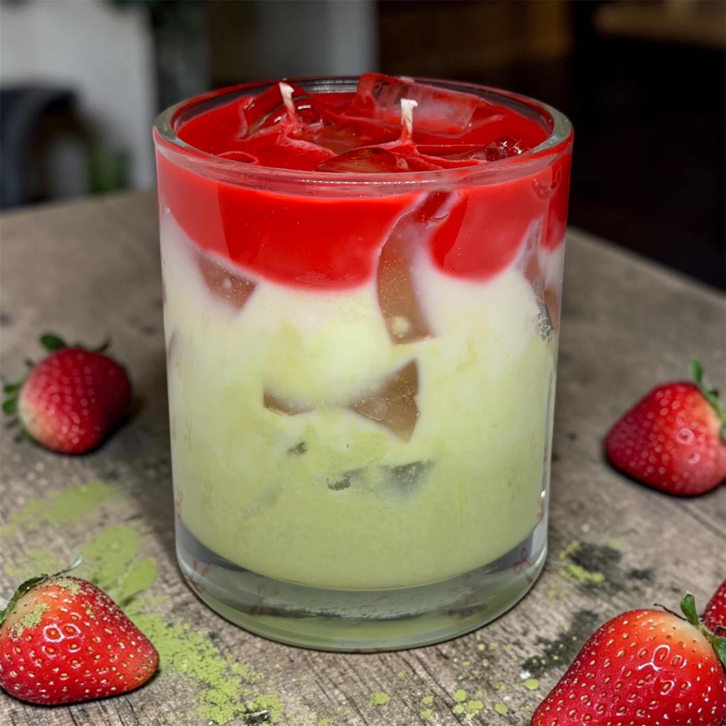 🍓 Strawberry Matcha (Candle)