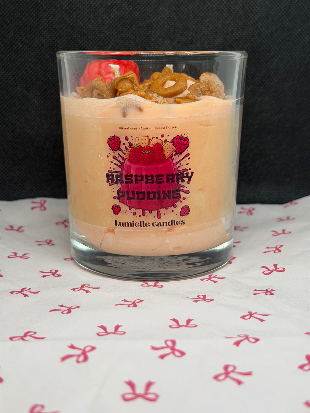 🍓 Raspberry Pudding (Candle)