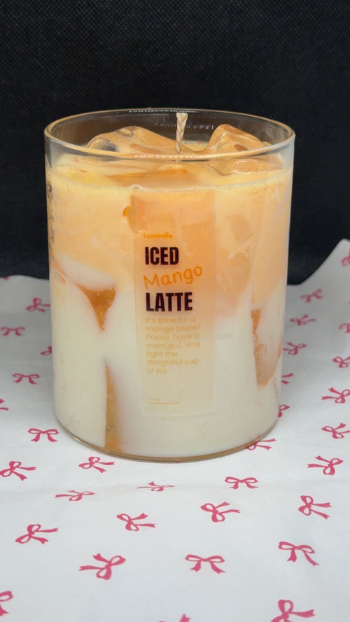 Latté glacé à la mangue 🥭