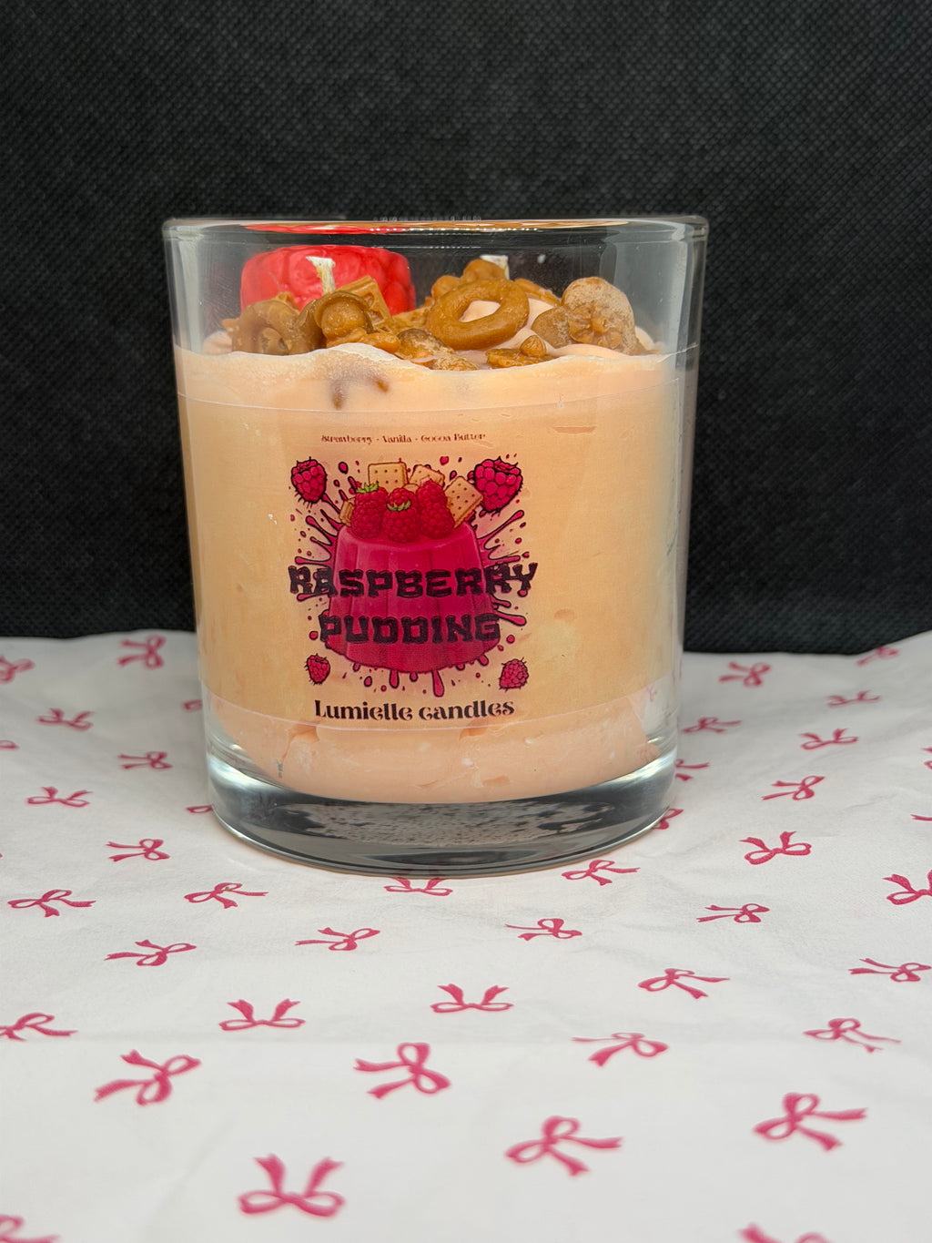 🍓 Raspberry Pudding (Candle)