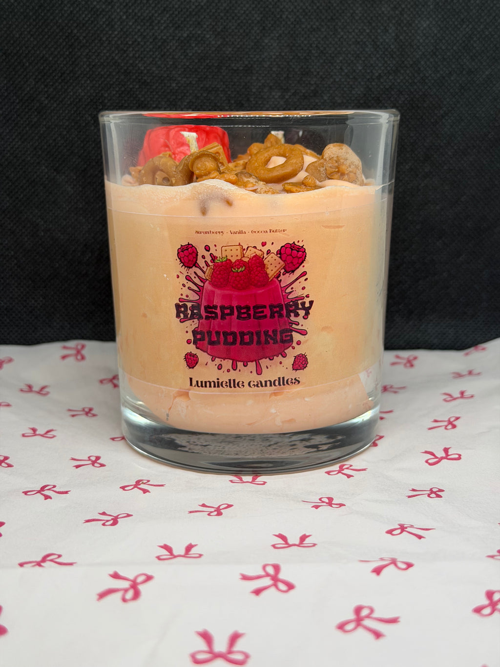 🍓 Raspberry Pudding (Candle)