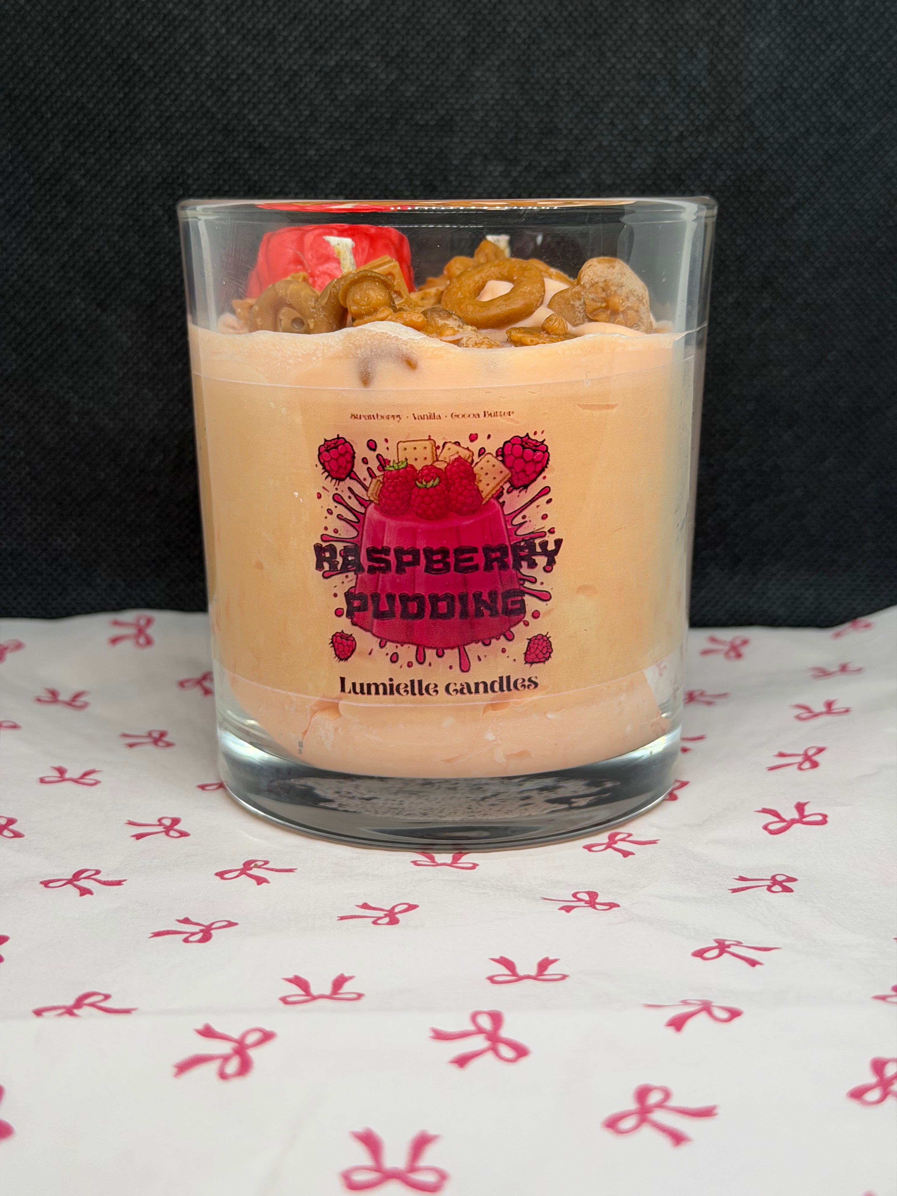 🍓 Raspberry Pudding (Candle)